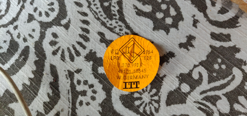 Sticker off the old speakers